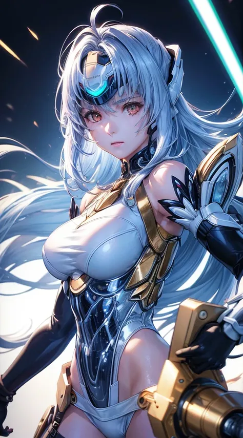 top-quality、​masterpiece、超A high resolution、(Photorealsitic:1.4)、女の子1人、Light blue hair、Straight hair, shiny and clean hair、White shiny skin、Sexy Cyberpunk Girl、((super realistic details))、Shadow、octan render、ultrasharp、hyperdetailed face、Fiberglass、Luminou...