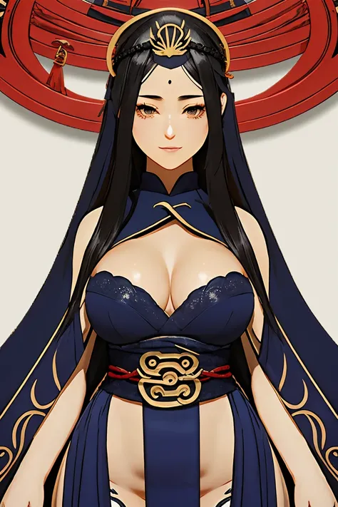 ((Amaterasu)), ((sultry body, winding, thick, extremely beautiful woman, hourglass illustration, breasts big, huge ass , big-ass)),((40 years old woman、facial wrinkles))(shiny hair, Medium Short, wavy), (beautiful eyes, alabaster pale skin, tatoo), ((camel...