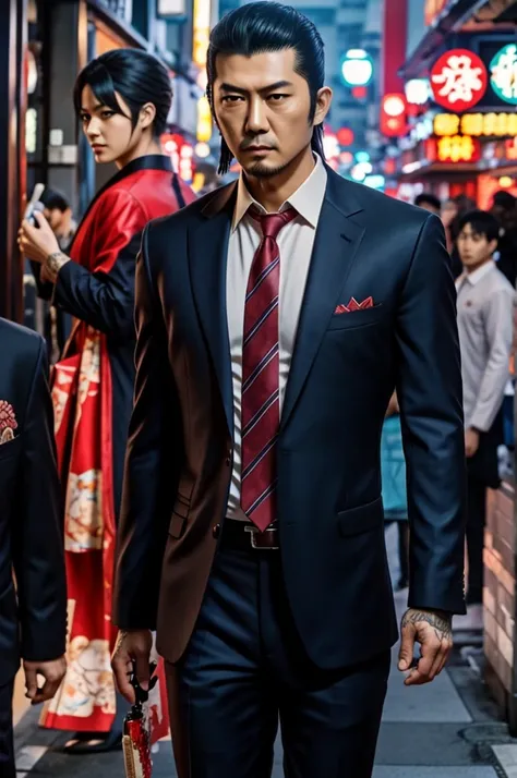 Anime characters like Yakuza