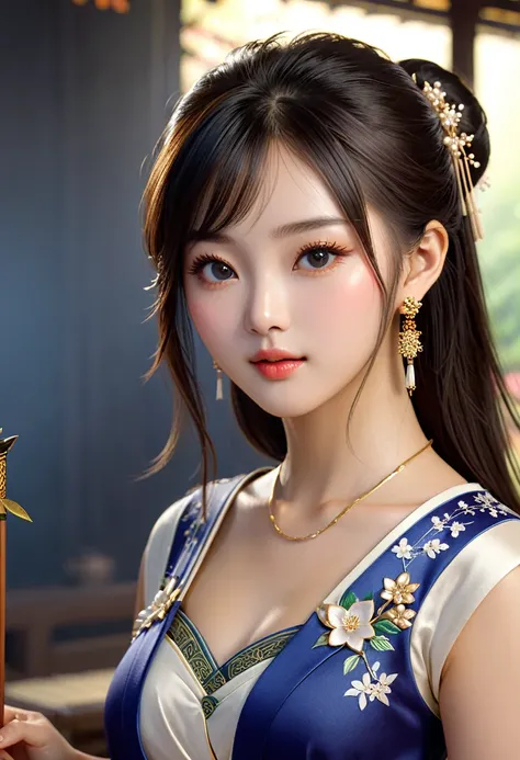 hlmlindaiyu1girlChinese beauty((best quality)), ((masterpiece))ltra high res, (photorealistic:1.4),4K resolutionExquisite facial details