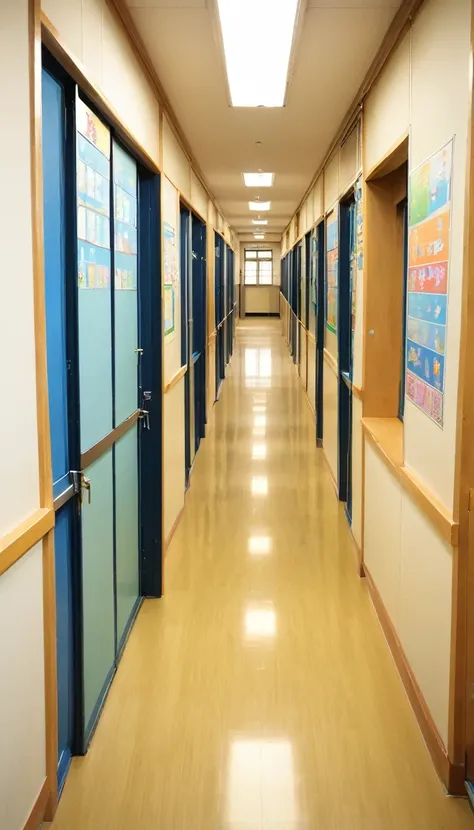 Inside the school、corridor、classroom、Japan School Buildings