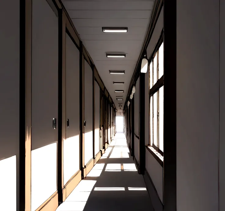 school background, hallway