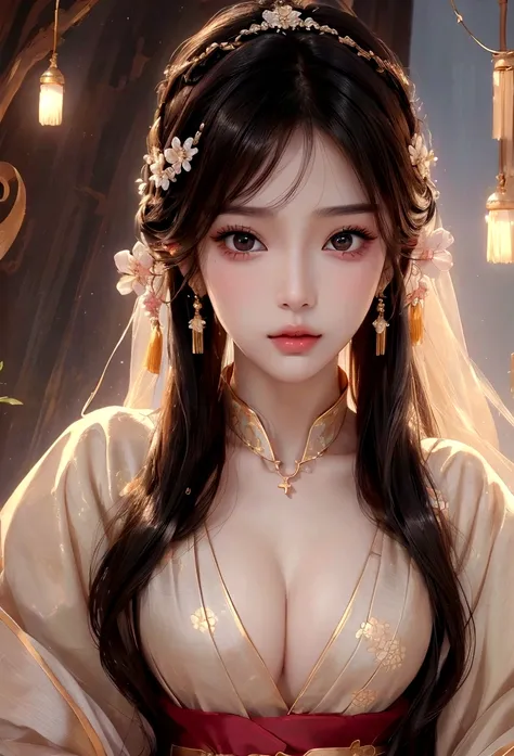 Best image quality、8K、masterpiece：1.3))、Realistic high-quality photos、Highest quality、 Beautiful face、Photos of slim models、Beautiful girl model、Young and pretty face、Beautiful model girl、A lovely and delicate face、Black Hair、Beautiful brown eyes、Young Bod...