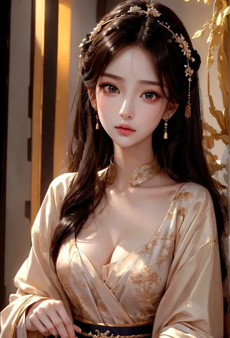 Best image quality、8K、masterpiece：1.3))、Realistic high-quality photos、Highest quality、 Beautiful face、Photos of slim models、Beautiful girl model、Young and pretty face、Beautiful model girl、A lovely and delicate face、Black Hair、Beautiful brown eyes、Young Bod...