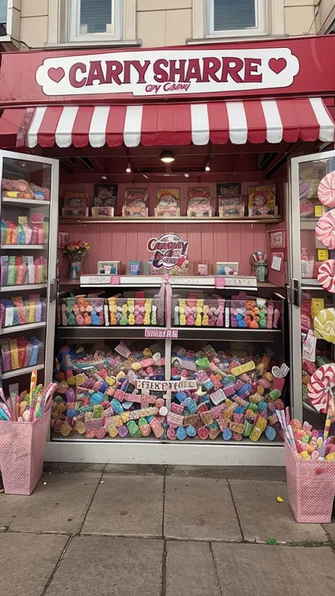 Create a candy store banner