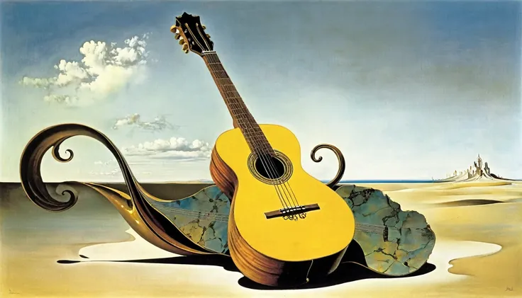 Guitar, by Dali