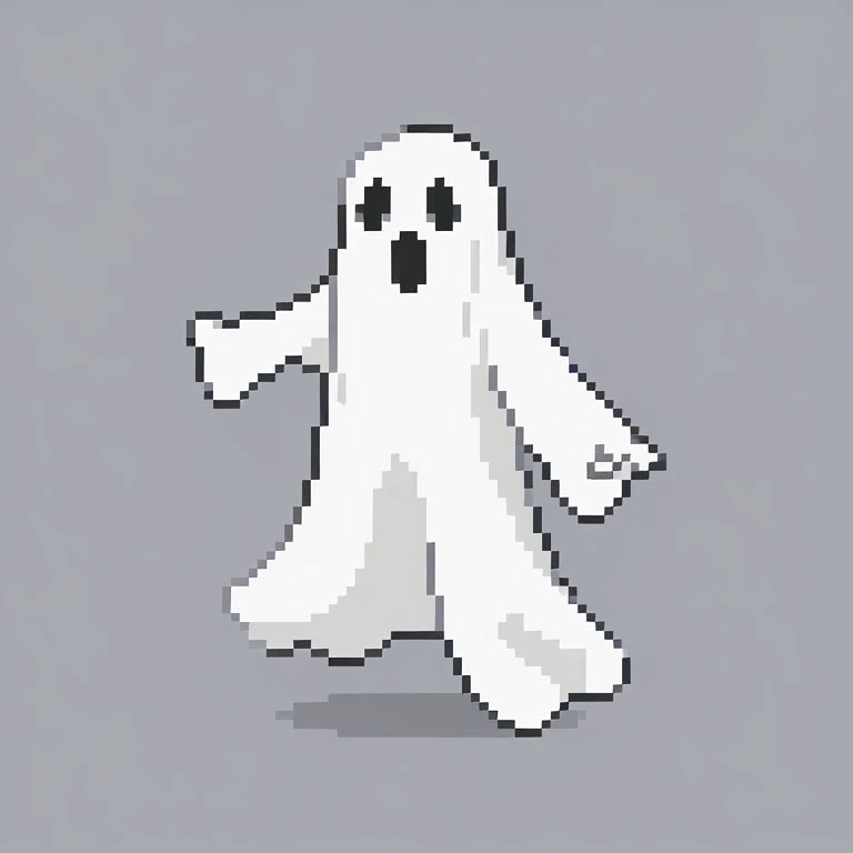 cute ghost  . full body 