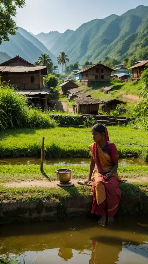 Old  indian village life
