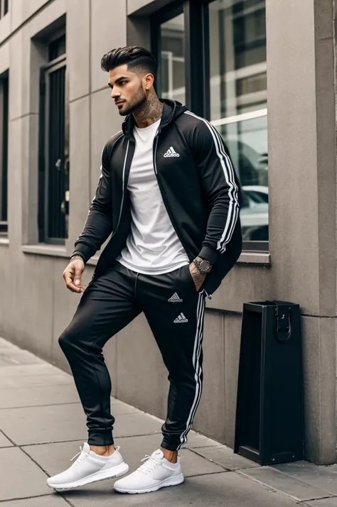 A men in athleisure outfit