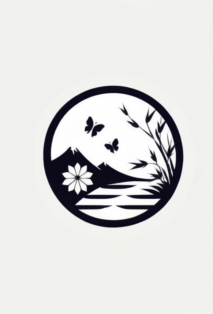 Japanese Label Logo

Logos of traditional Japanese streets, such as Japanese-style flower fields, that look as if they were flying through space and space
The butterflies are covered with bamboo leaves

angle of view from an oblique angle
Tasteful, Japanes...