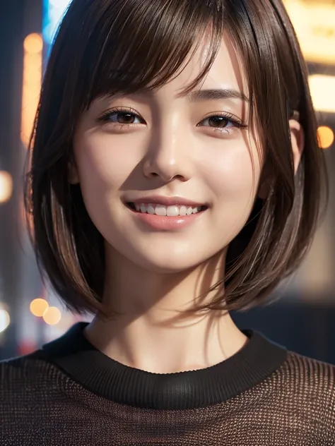 One Japanese idol, (Realistic, Highest quality), (Realistic, Photorealistic:1.4), short hair, Must-Bring, Very elegant and beautiful, Very detailed, 8k wallpaper, Amazing, Very detailed CG Unity, High resolution, Soft Light, Beautiful details, Age 19, Very...