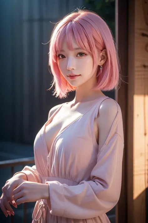 8K, Super Beauty(Like the real thing),big, (summer casual),( casual outfit:1.2), Perfect Anatomy,charm, Detailed Background, Written boundary depth, Volumetric lighting, Sharp focus, Absurd, Realistic proportions, Excellent anatomy, (Realistic, 超Realistic:...