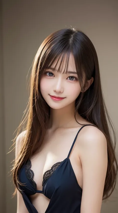 18 year old beautiful girl, Big eyes, Large Breasts, Small and slim, 8K, Highest quality, (Highly detailed head: 1.0), (Highly detailed face: 1.0), (Very fine hair: 1.0),  Highly detailed official artwork, Anime Moe Art Style, Beautiful and detailed anime ...