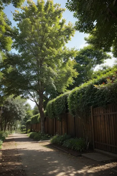 "The diversity of plants and trees, each with its unique shapes and colors, under divine care."