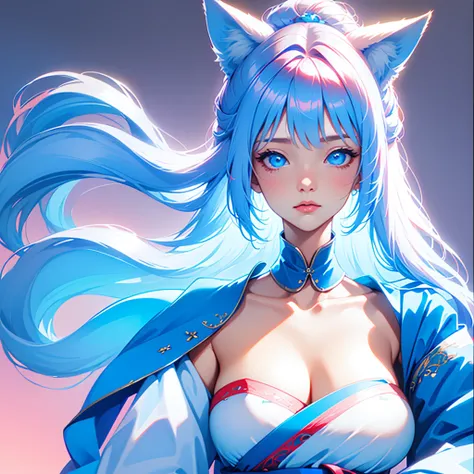 Masterpiece, Best quality,(((closeup of face)))
offcial art, Very
Detailed CG 8K wallpaper,
(flying petal)
(detailed ice) , crystal
Textured skin, cold
expression, ((Fox ears)),
White hair, long
hair, Messy hair, eBlue eyes,
view the viewer,
Extremely deli...