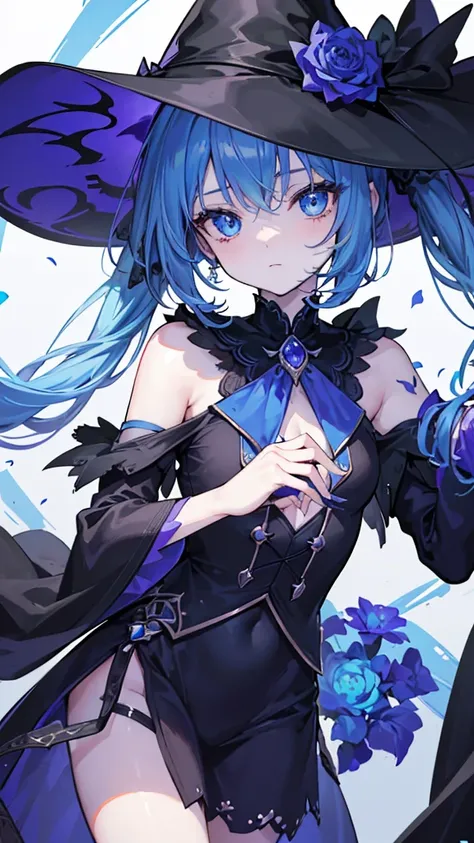 ((🧙‍♀️)), (black hat),{{{{Masterpiece}}}}, {{{Very detailed}}}, {{{High resolution}}}, {{Excellent anatomy}}, (((Top quality))), ((( very delicate and beautiful)), {{very detailed and delicate}}, {{illustration}},Happy magic, magic effects, magic circles, ...