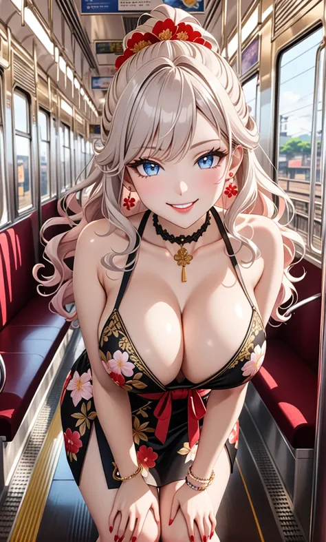 ultra-detailed, ((one girl)), (pale skin:1.3), in pastel colors gyaru, hyper detailed, absurdres, 8K, fair skin, Beautiful Face, (heavy makeup),  (Laugh shyly), ((teasing smile:1.8)), ((Wink:1.6)), (Laugh with your mouth wide open),((Tilt your head:1.6)), ...