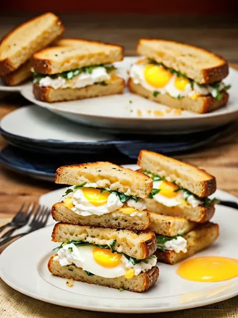 breakfast
It is the first meal of the day, usually eaten in the morning.
Sausage, egg and cheese breakfast sandwich