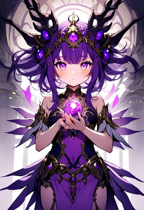 Dragon girl purple