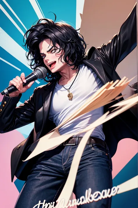 make a caricature of Michael Jackson