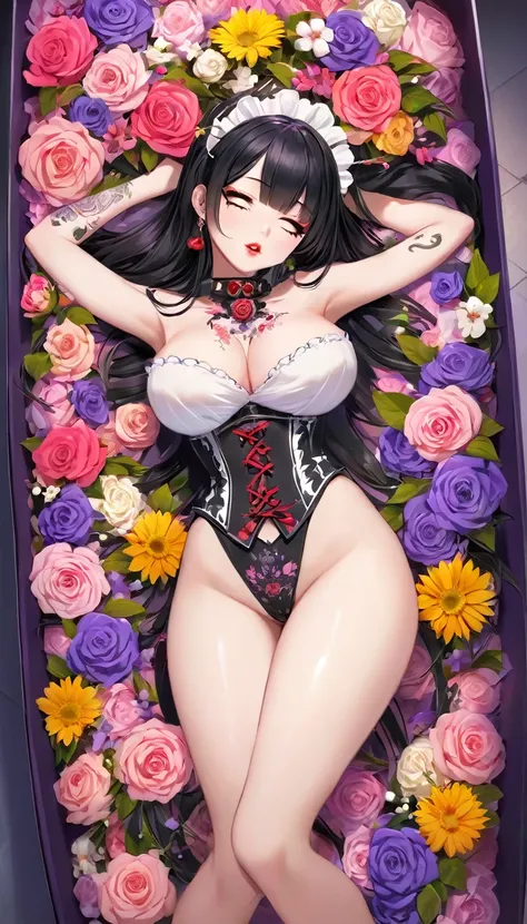 {{{{{16k}}}}}, {{{{{transforming a pure corpse girl into her facial rank and tits rose to the SSS rank of top-notch pretty actresses, She is laid on an coffin of flowers bouquets of flowers are stabbed all over her body and her body becomes more curvy, Her...