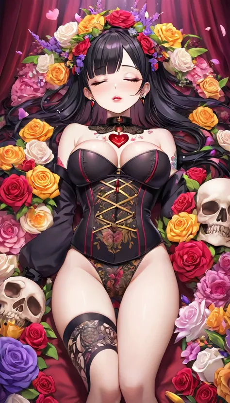 {{{{{16k}}}}}, {{{{{transforming a pure corpse girl into her facial rank and tits rose to the SSS rank of top-notch pretty actresses, She is laid on an coffin of flowers bouquets of flowers are stabbed all over her body and her body becomes more curvy, Her...