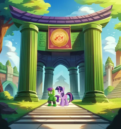 ((High Quality)) (( Perfect Lego autonomy)) Masterpiece, Twilight Sparkle and Lloyd, 1 girl and 1 boy only, Twilight Sparkle is wearing a purple Ninja suit While Lloyd is wearing his green Ninja suit, Twilight Sparkle and Lloyd Lego Ninjago, Twilight Spark...