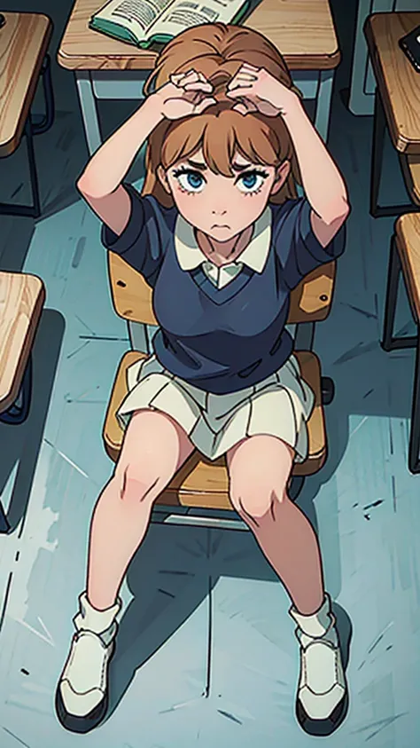 power sitting on classroom chair