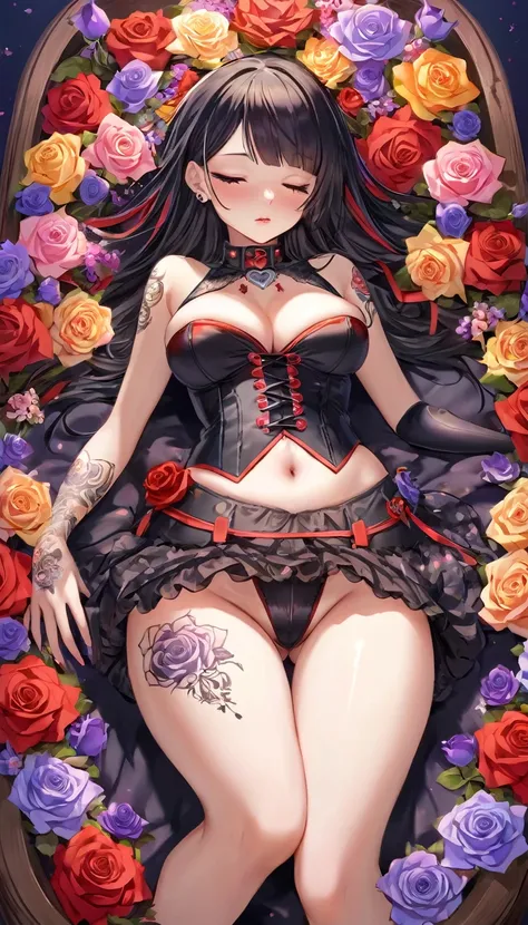 {{{{{16k}}}}}, {{{{{transforming a pure corpse girl into her facial rank and tits rose to the SSS rank of top-notch pretty actresses, She is laid on an coffin of flowers bouquets of flowers are stabbed all over her body and her body becomes more curvy, Her...