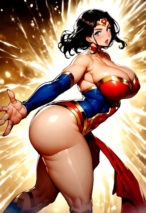 Wonder woman with huge buttocks and big breasts 