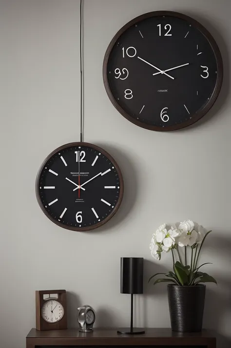 Create a wall clock in the dark 