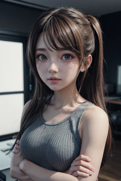 cute, [Subject], a 3D render, anime style