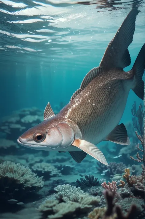 Underwater,blurry,Realistic,swimming,animal,water,no humans,Animal Focus,realistic,looking at viewer,, best quality,High Quality,realistic,RAW photo,masterpiece,8k,insane details,High detail,hyperdetailed,
Lighting,Master Lighting,film grain, 