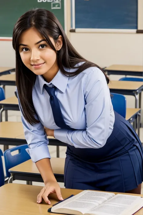 Girl in teacher uniform 