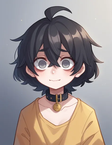 1 girl, alone, ppka, black fur, short hair, messy fur, Ahoge, parts, parts all over the body, grey eyes, empty eyes, blind, nervous, Slight smile, cute look,
Lencería, lenceria de vaca, medias de vaca, medias ajustadas, orejas de vaca, collar de cencerro, ...