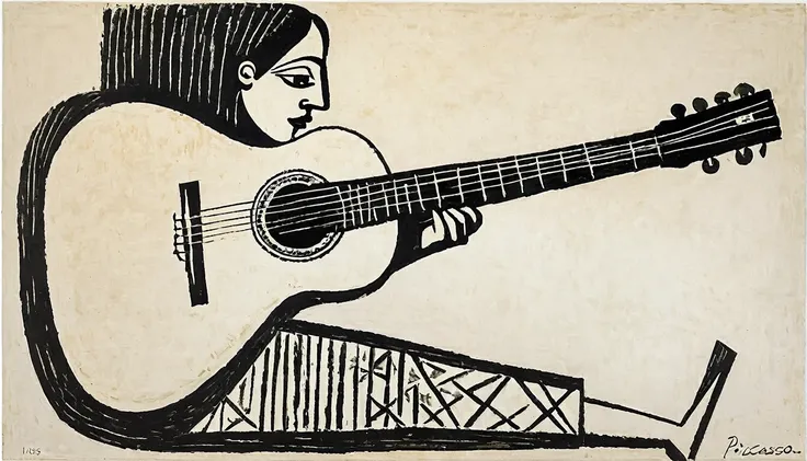 Guitar, by Pablo Picasso