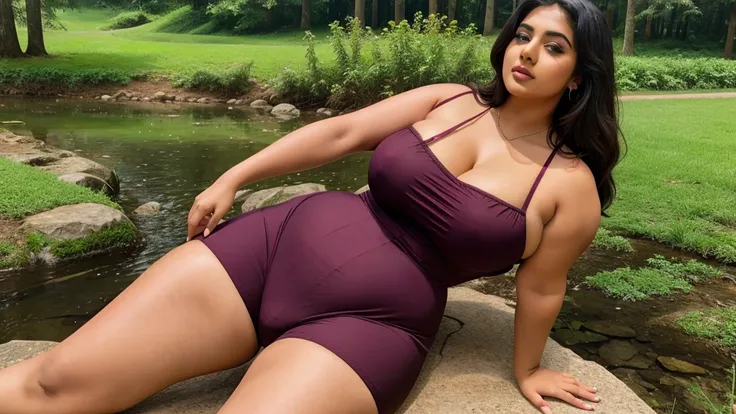 Desi BBW thicc bhabi in beautiful scenery 