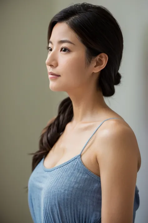 ((Highest quality)), ((masterpiece)), (detailed), Japanese,Mature Woman,Facing forward,Upper Body