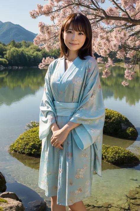 ((Highest quality)), ((masterpiece)), (detailed), Japanese,landscape,Beauty,Mature Woman