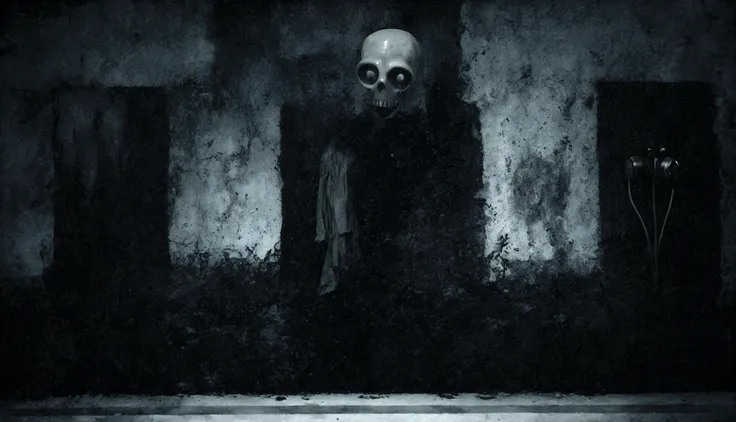 there are three people standing in a dark room with a fire hydrant, scary photo, scary picture, very scary photo, eerie person, photo of scp-173, dark eerie pic, spiritual eerie creepy picture, unsettling found footage, scaring, dark eerie photo, eerie spi...