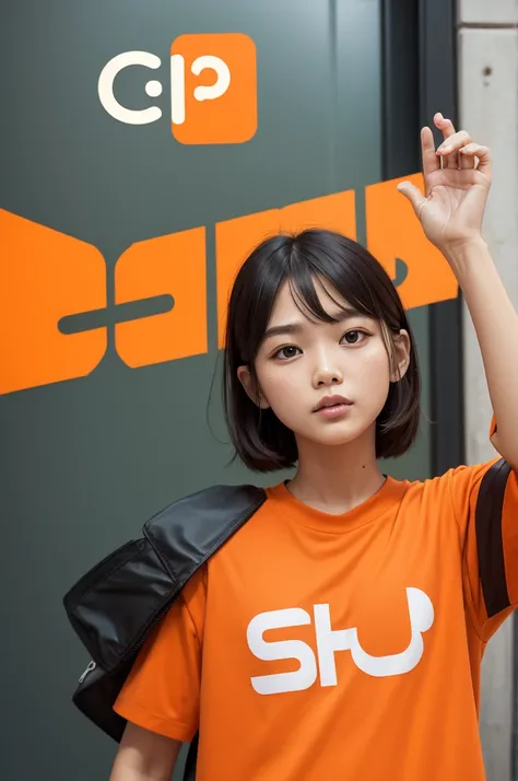 Shopee brand logo in orange 