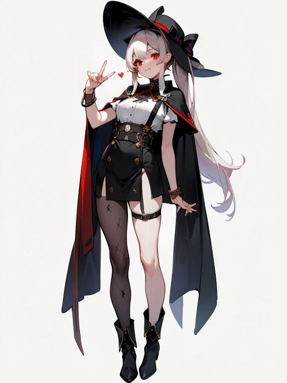 (concept: Sexy sister)masterpiece, best quality, very aesthetic,（（HD））（（Big breasts））, Body（（("Shining red eyes" + "White highlights and black double ponytails" + "Small Frame" + "little devil" + "Flexible fingers" + "Succubus" + "Cute button nose" + "A bi...