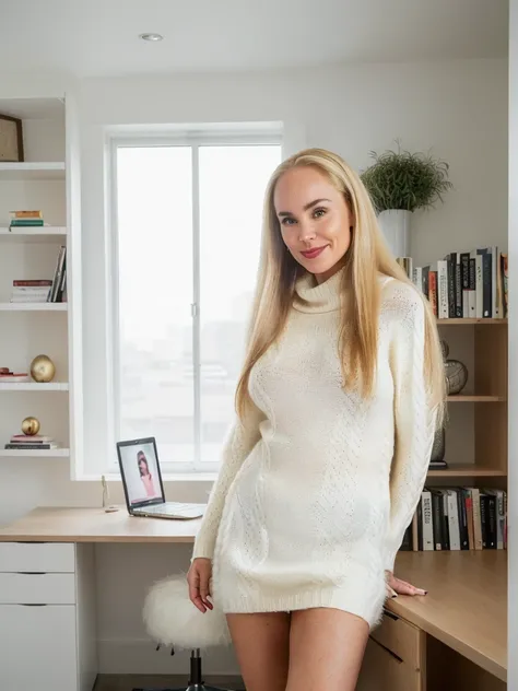 1 girl, (((Gretchen Barretto))), photorealistic photo of Gretchen Barretto, photo of a Swedish woman, cleavage, (((full lips and wide forehead))), middle age, (((Blonde long straight hair))), (((50-year-old woman))), body of 45-year-old woman, (((wrinkles ...