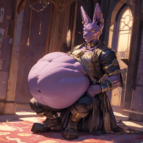 Beerus big belly vore 