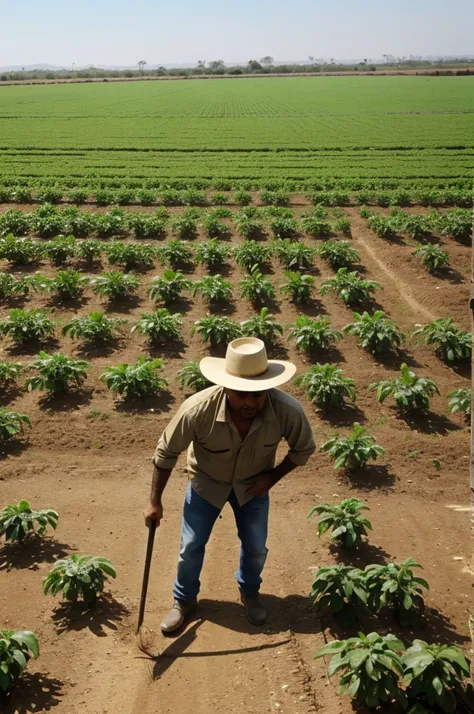 andres chiliquinga working in the fields
