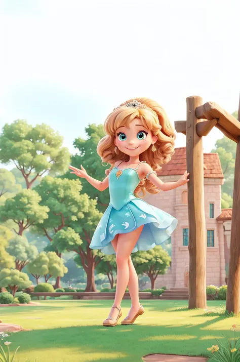 The background is beautiful／Draw in Disney Princess style/Perfect limbs/smile/