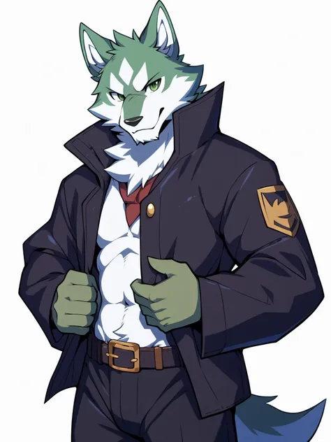 shiro, brand new animals, studio trigger, shiro ogami, straightforward, dog, กลุ่มdog, mammal, wolf, abdomen, anthropology, blac...