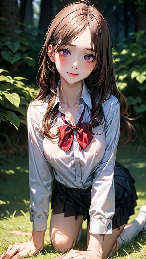 (masterpiece:1.2, top-quality), (realistic, photorealistic:1.4), beautiful illustration, (natural side lighting, movie lighting), 
looking at viewer, front view, 1 girl, japanese, high school girl, perfect face, cute and symmetrical face, shiny skin, 
(lon...