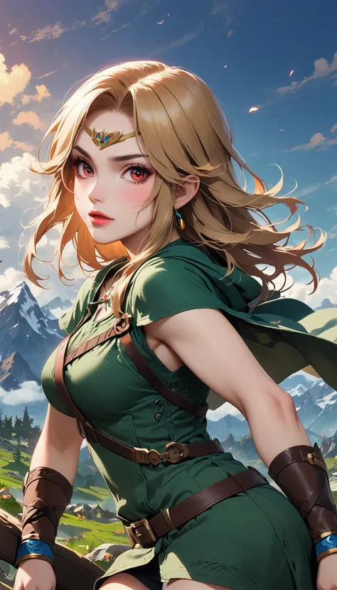 Zelda female warrior，The Legend of Zelda，Zelda Games，