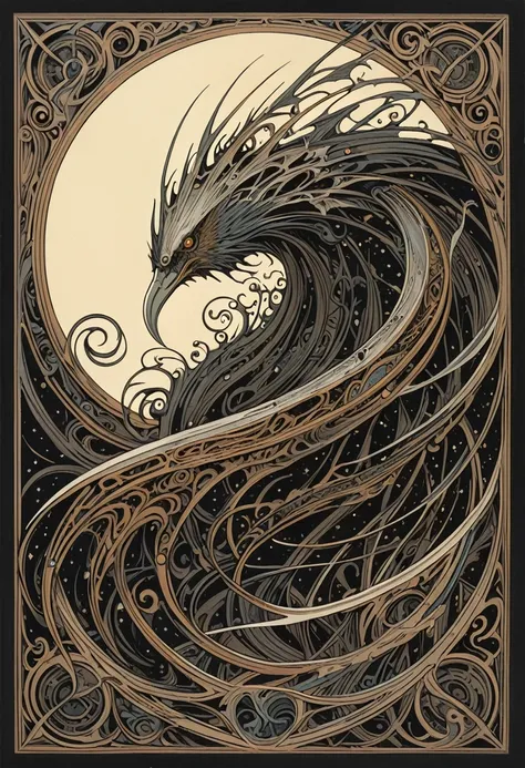 Aaron Horkey&#39;s painting depicts，Mysterious Landscape Photography,Luminous oil painting style，IncRedible futuristic images appear on the Miracle Stone，Mystery Book Cover Art, There is a lot of suspense, Dark, atmosphere, Dark "Imagine a vast desolate sp...